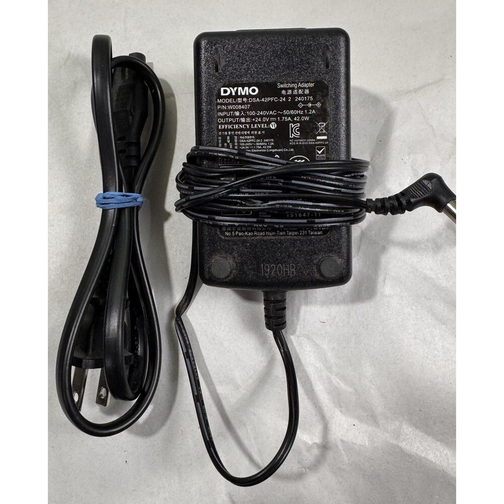Genuine Dymo Label Writer AC Adapter Switching Power Supply DSA-42PFC-24 W008407